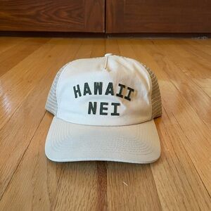Hawaii Nei Beige Trucker Hat